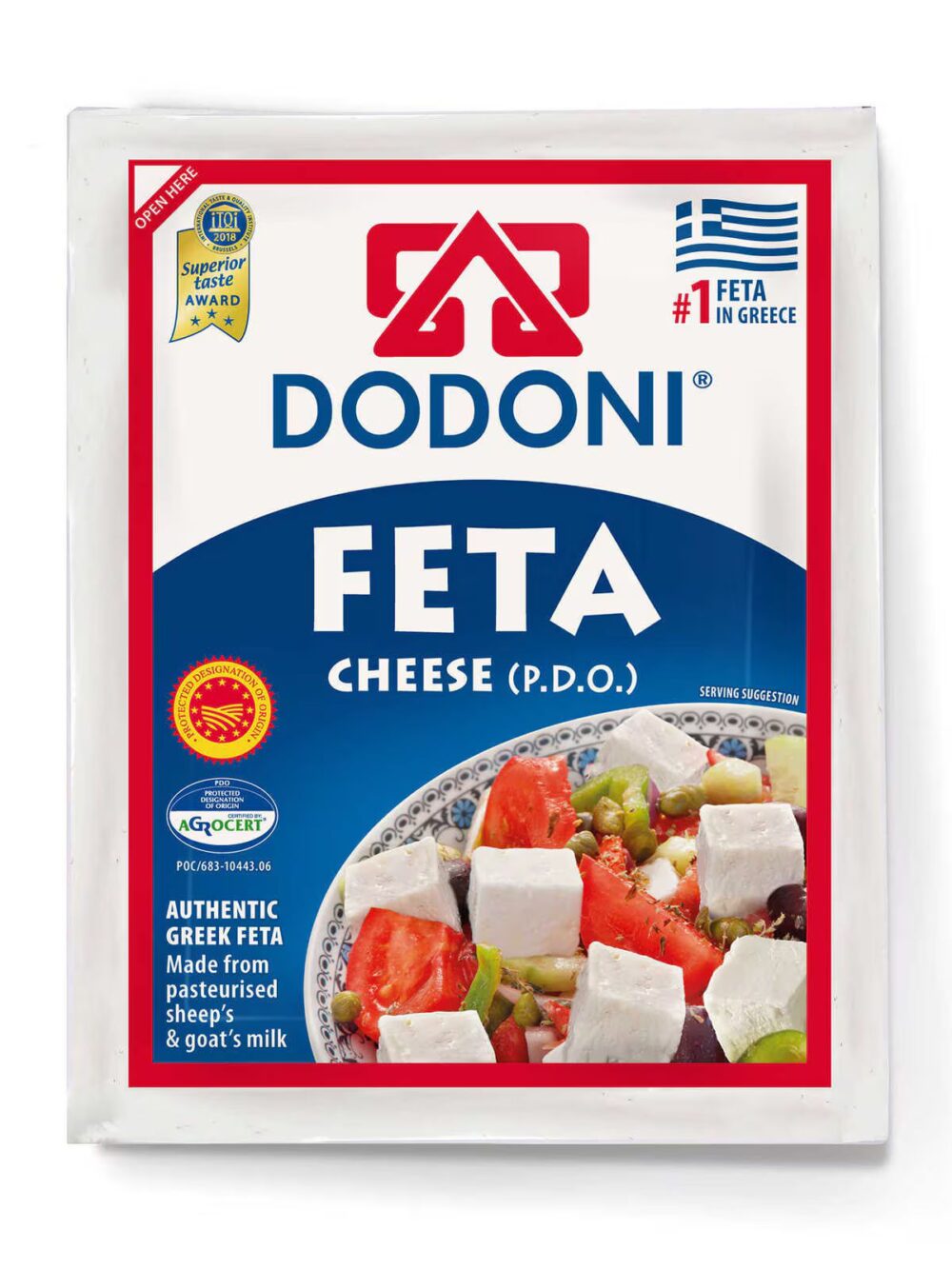 Feta Dodoni 200 g – fromage grec authentique au lait de brebis et de chèvre